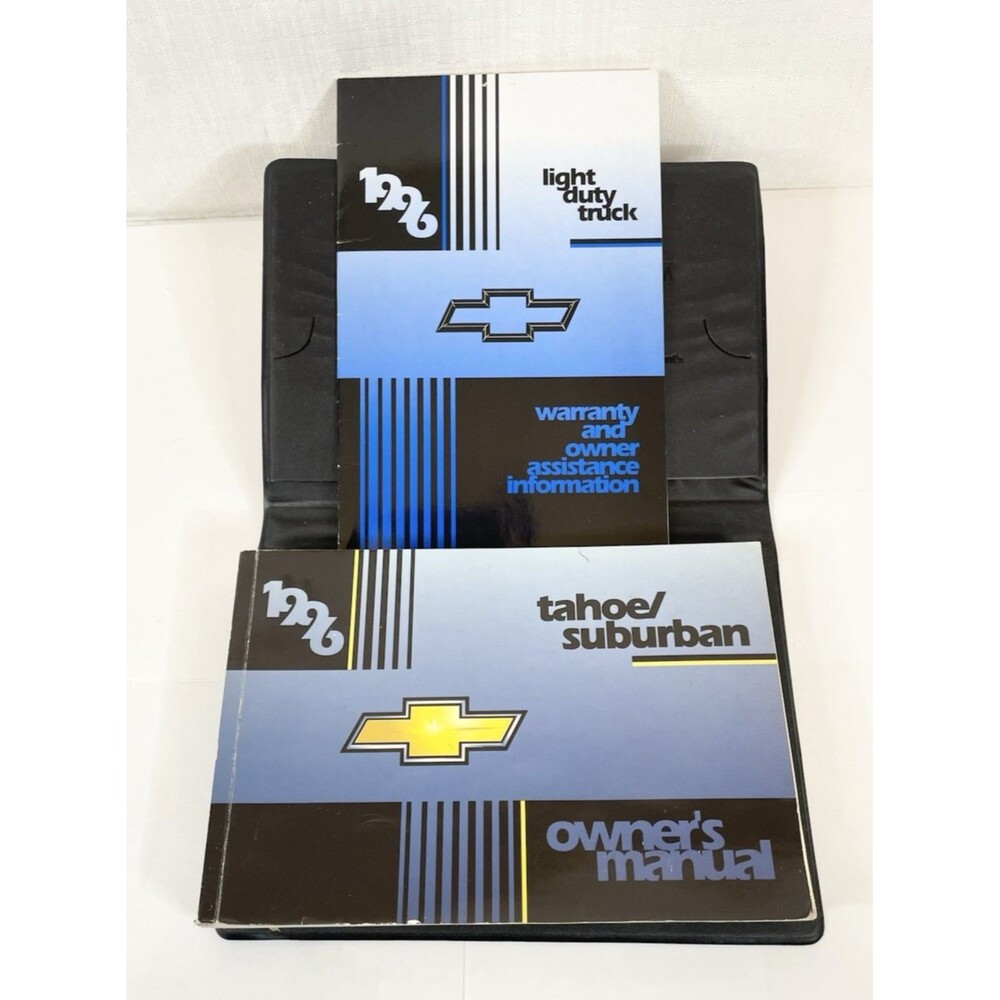 1996 Chevy Light Duty Trucks Pickup Owners Manual Warranty Tahoe Suburban